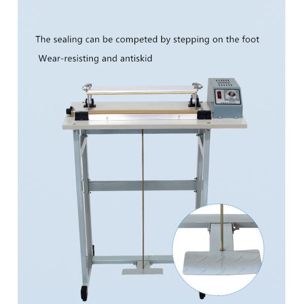 Through Type Foot Pedal Bags Pedal Sealing Machine with Food Grade Cutter and Sealer