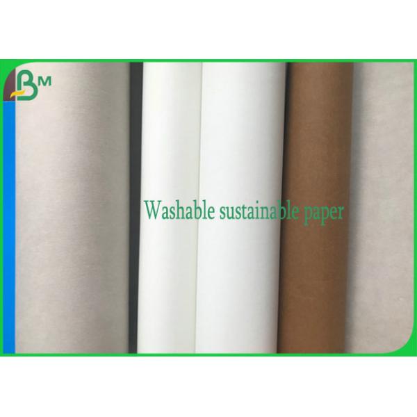 Sustainable Washable Kraft Paper 0.55MM 0.8MM Tear Resistant With 150CM * 100M