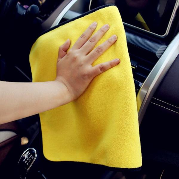 40x40cm Microfiber Car Wash Cloth Skin Friendly Compact Highly Absorbent