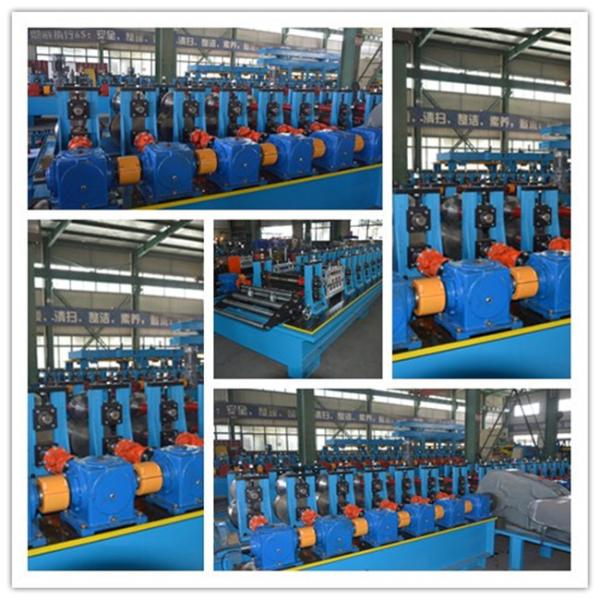 Photovoltaic Metal Roll Forming Machine , Metal Rolling Machine Pass CE And ISO