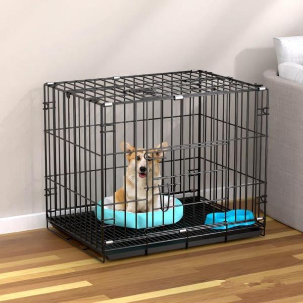 Клеть собаки клетки собаки небольшая среднего размера в домочадце спальни складном портативном крытом с собакой игрушечного туалета арретирует смелое