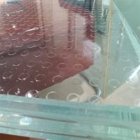 Painéis de vidro laminado temperado antiderrapagem sem enquadramento