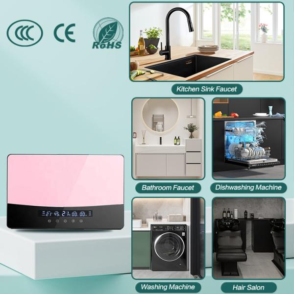 Modern Bathroom Water Heater Tankless Electric Geyser Hot Water Shower