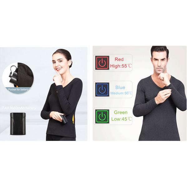 Breathable Thermal Underwear Pants Carbon fiber Heating element