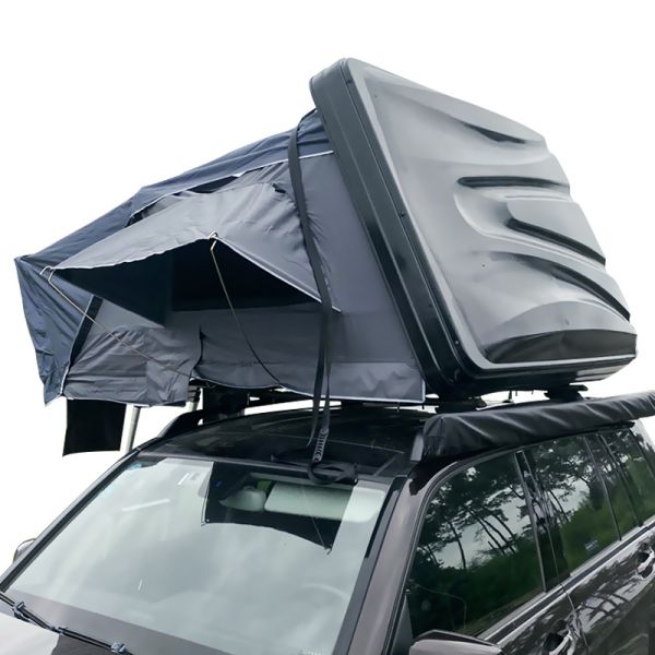2025 4x4 Hard Shell Rooftop Tent ABS Oxford Fabric 4-Person Car Roof Top Dachzelt for Off-Road Camping