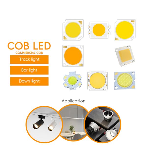 2025 New Flip Chip COB LED 5W-6000W High Power LED COB with 1414/1919/2828/4046/8872 Size and 2700K-6000K Color Temperature