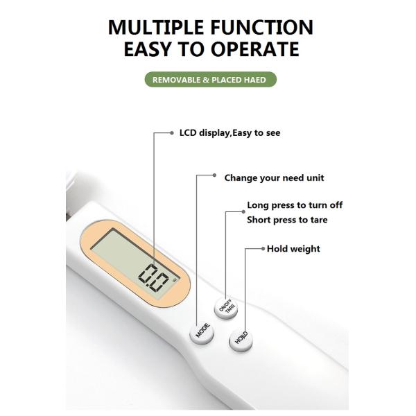 Button Battery Yes Cozinha Electronic Kitchen Scale 500g 0.1g Digital Cooking Food Measuring Spoon Practical Spoon Scales
