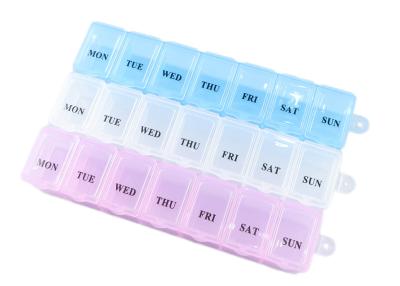 Mini Portable Plastic Pill Organizer Pill Box For Daily And Travel Use