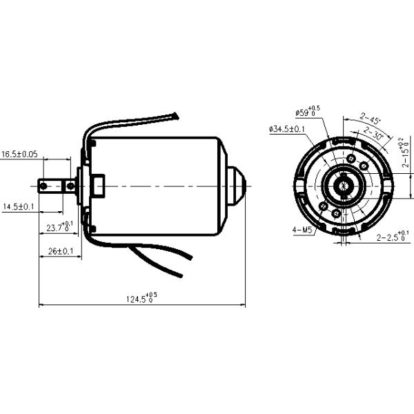 Electric motor for commercial roll up garage doors Openerator DC 24V High speed 2700RPM