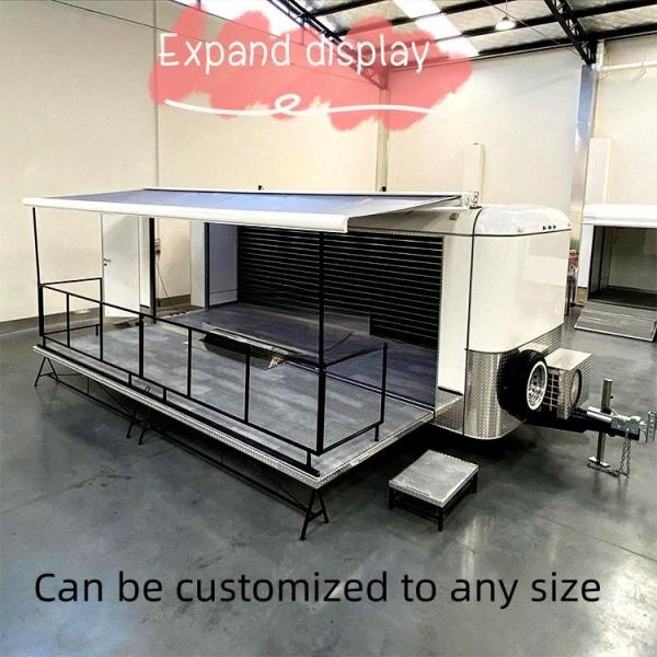 Customizable Mobile Outdoor Fast Food Towable Food Trailer with and Full Kitchen Design