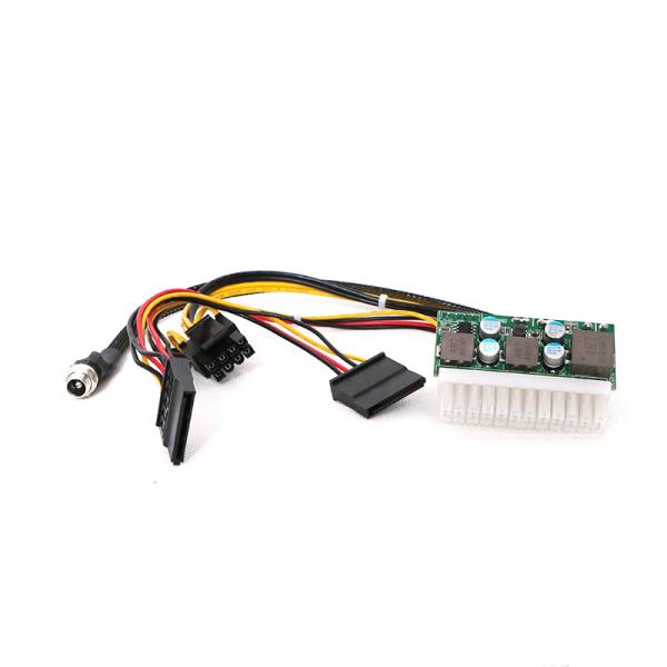 IOASPOW DC input 19V  24V 120W  24pin   DC ATX power  Pico psu for Computer Mainboard  plug-in type power supply module