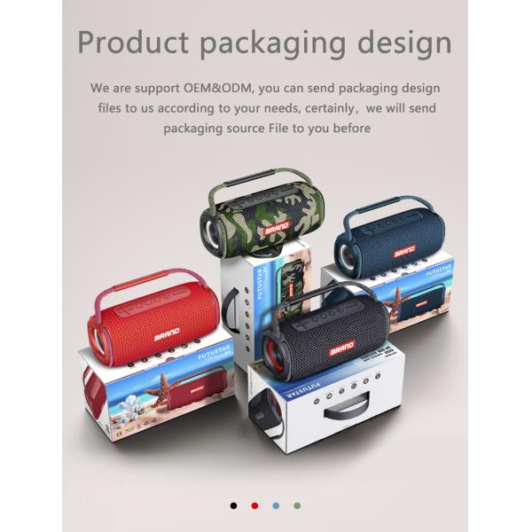 20W Outdoor Karaoke Box Speaker Super Bass Waterproof Portable Wireless Stereo DJ Led for High Fashion Outdoor Events