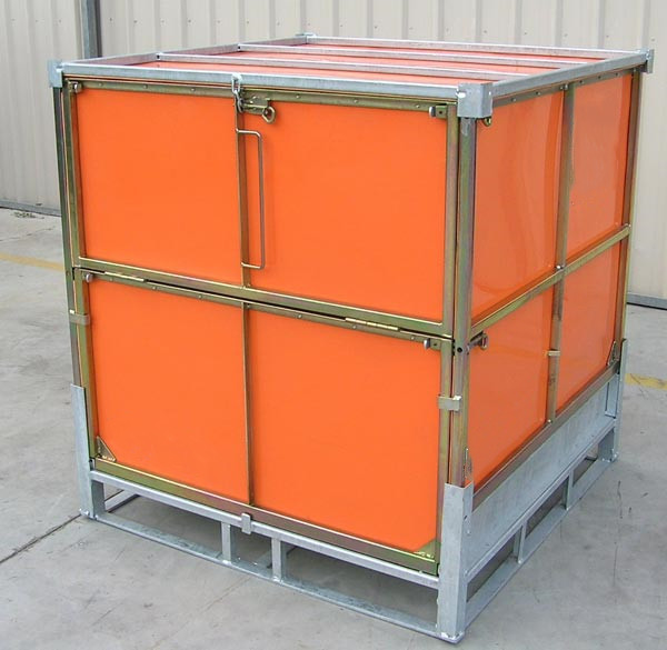 Solids Foldable Pallet Container / Rigid Intermediate Bulk Containers PP Panel