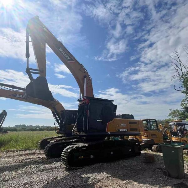 Chinese SANY Hydraulic SY355H Used Track Excavators 190kw Rated Power