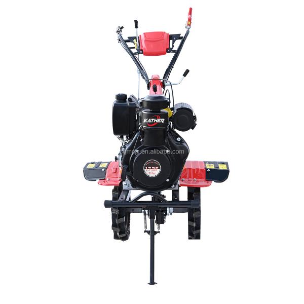 161x101x102CM 7Hp Farm Mini Land Cultivation Machine Walking Hand Tractor Cultivator