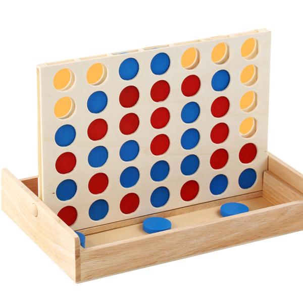 Row Educational 4cm Wooden Chess Pieces Set Children Birthday Gift