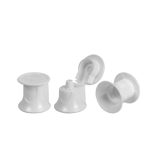 Cosmetic Plastic UV Coating Flip Top Cap 7.8mm Plastic Bottle Lids Packaging