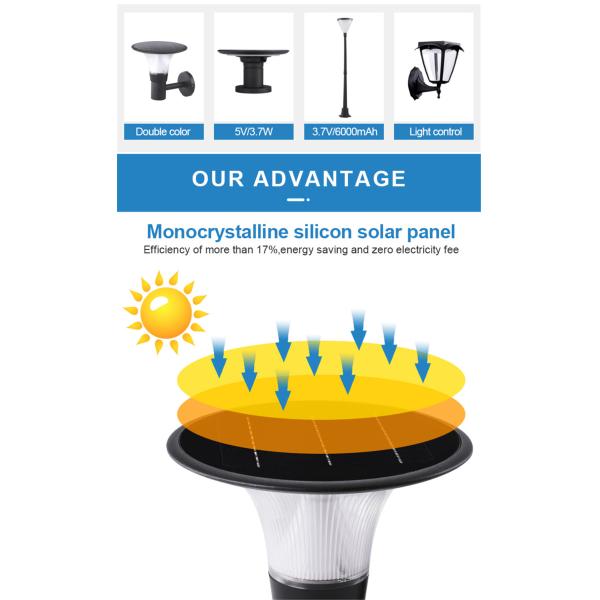 Smart RGB Solar Garden Lawn Light