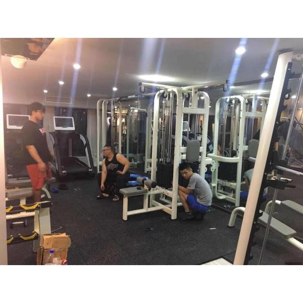 Indoor Gym Home 5 Station Multi Gym Power Rack Pull Up Machine with Steel Tube Q235
