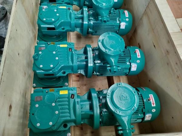 Helical Bevel Geared Fluids Drilling Mud Agitator With Double Impeller Large Capacity