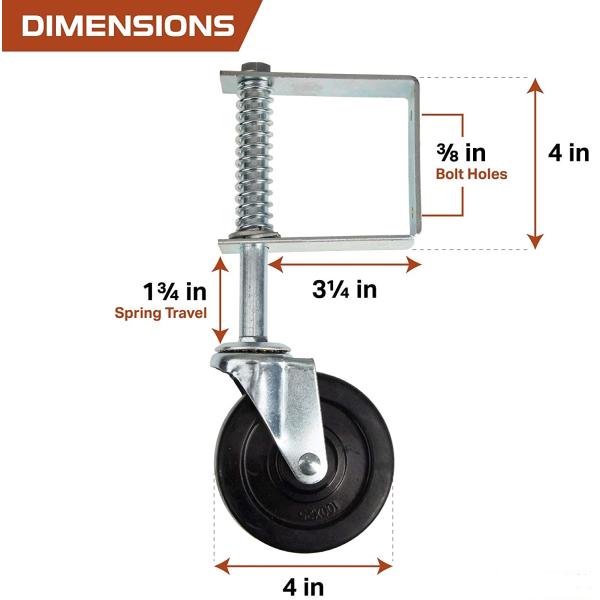 Дом Внешний сад Ограждение Воротное колесо в черном порошкообразном покрытии металлической скользящей конструкции