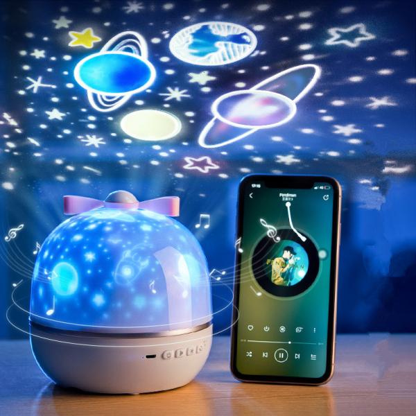 Bedside Romantic Atmosphere Night Light Birthday Gifts Upgrade Stereoscopic Vision Mini Dream Wish Box Projector Lamp