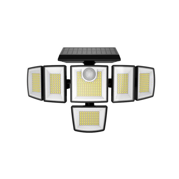 4 cabeza luz solar de pared 8W sensor solar lámpara de pared 800 lumen para el jardín