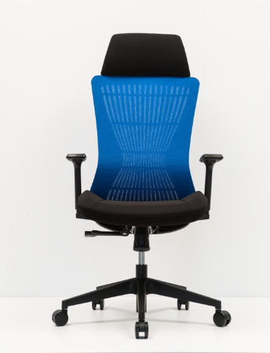 0.105m3 noir Mesh Arm Chair Reclining Swivel pour le bureau d'ordinateur