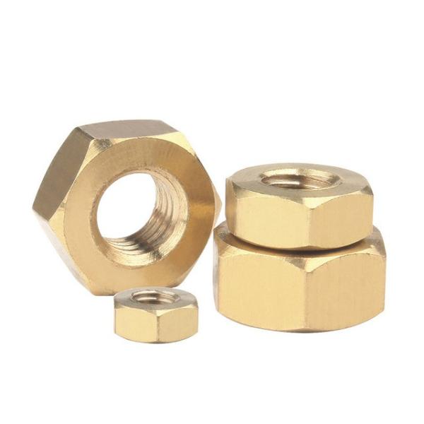China Fastener Factory Copper Products Copper Nuts Brass Hardware Standard Parts