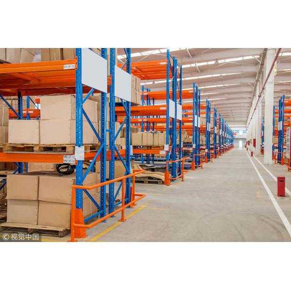 Industrial Overhead Storage Warehouse Rack Stainless Steel 1-2.5mm Depth