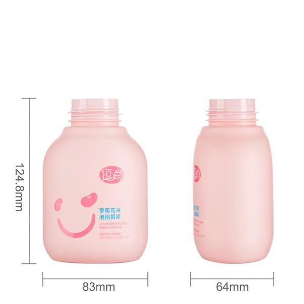 Garrafa facial de formação de espuma 300ML do limpador do revestimento plástico do toque macio para crianças