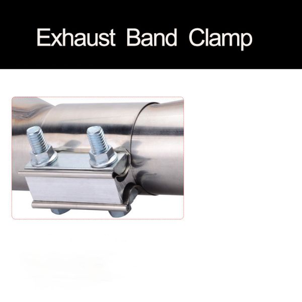 5 Inch 0.5mm Thickness 304 Stainless Steel Round Reducing Exhaust Pipe Clamp Muffler Clamp