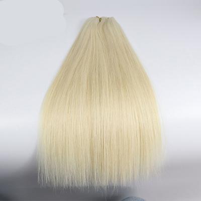 Breathable Human Hair Extensions in Straight/Curly/Wavy Textures Flat Silk Weft Hair Extensions