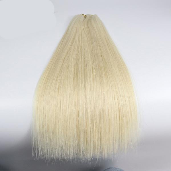 Breathable Human Hair Extensions in Straight/Curly/Wavy Textures Flat Silk Weft Hair Extensions
