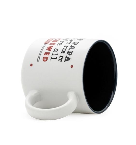 Ceramic Dad Mug Coffee Mug White Color With Creative WordsKING DAD Customized 12Oz For Gift