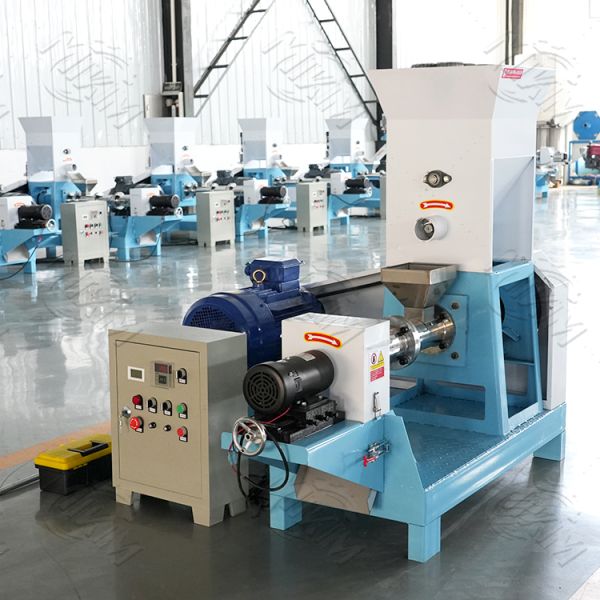 hot sale 40-200kg/h single screw floating fish feed pellet making machine small fish food production machine for home use