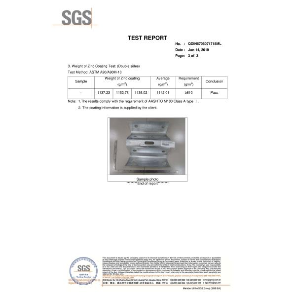 Специализированная высокопрочная горячая оцинкованная дорожная безопасность мостик ограждение конец дороги