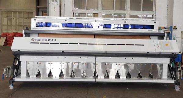 12 Chutes AI Rice Color Sorter Large Capacity 20-25 TPH
