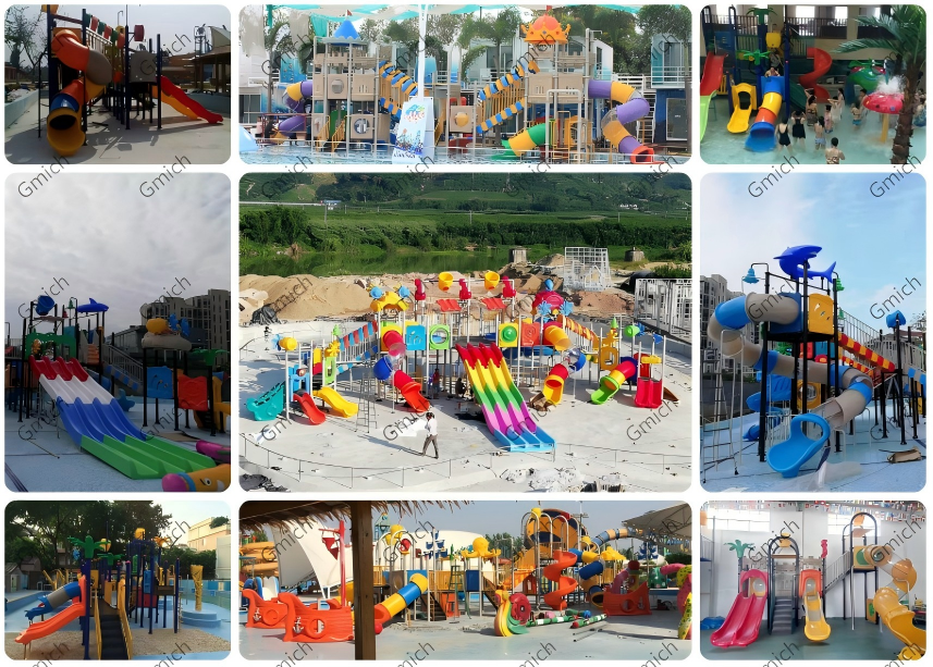 Eco Friendly Plastic Swimming Pool Slide Durable Freely Design