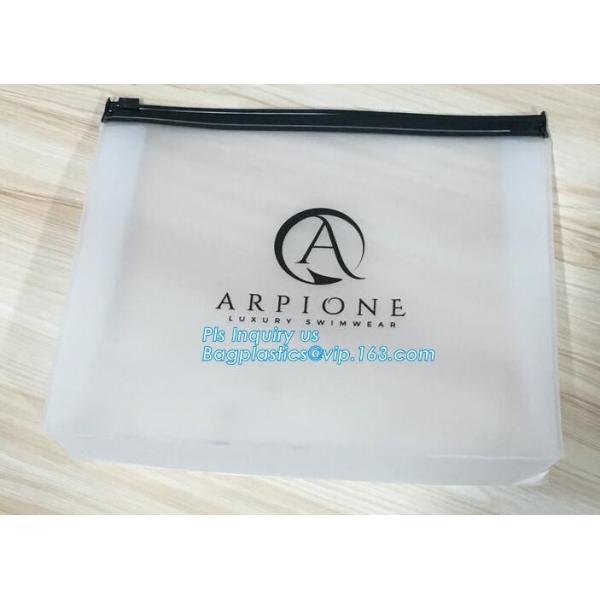bag with window and zipper/slider zipper bag/aluminum foil zip lock bag, EVA PVC slider zipper bag for travel accessorie