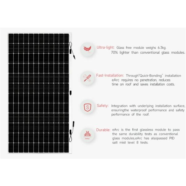 RV Boat Motorhome Sunman Гибкая солнечная панель 430W Моно фотоэлектрические панели с MC4 соединителем