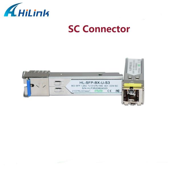 1000BASE WDM 1310/1550nm 3KM LC/SC BIDI SFP Transceiver DOM