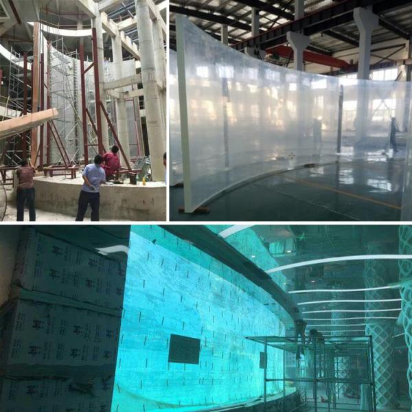 Diversas formas Fibra de vidrio sobre el suelo Piscina acrílica con procesamiento de moldeo