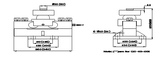 Легированная сталь ячейка загрузки лучевой радиосвязи ножниц двойника 30 тонн