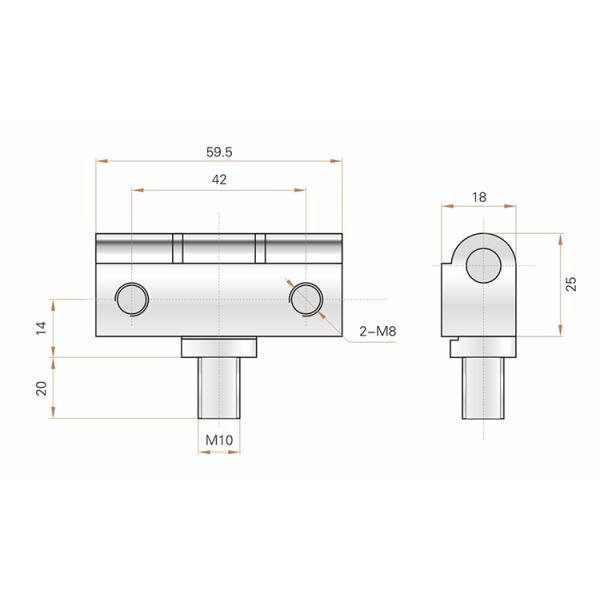 KYN Industrial Electrical 180 Degree Cabinet Hinge