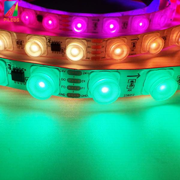 SPI Smart Strip Light DC24V SMD5050 RGB USB Flexible LED Laveuse à murs 48LEDs / m IP20 IP67 Série de lentilles DMX addressable Nouvelle version