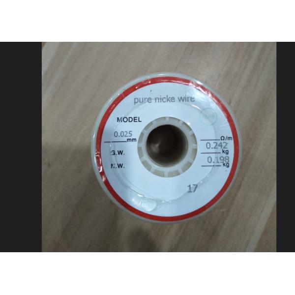 0.025mm Nickel 200 Wire with 99.2% Nickel Content for Industrial Applications
