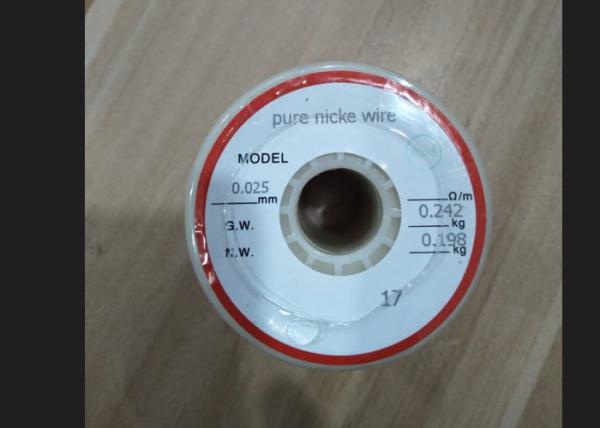 A pureza alta níquel o fio 0.025mm Np2