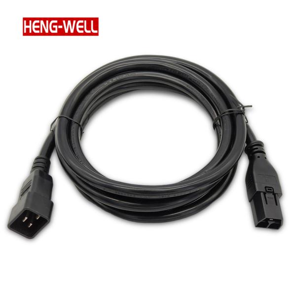 SAF-D-GIRD 400V 3 Core 12Gauge 2.5mm2 Extension Cord 30A Rated Current C20 Plug Power Cable for PDU Server Equipment