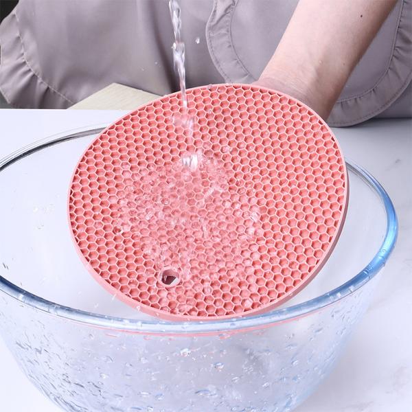 Logo Round Silicone Tea Cup feito sob encomenda Mat Silicone Coaster For Drink